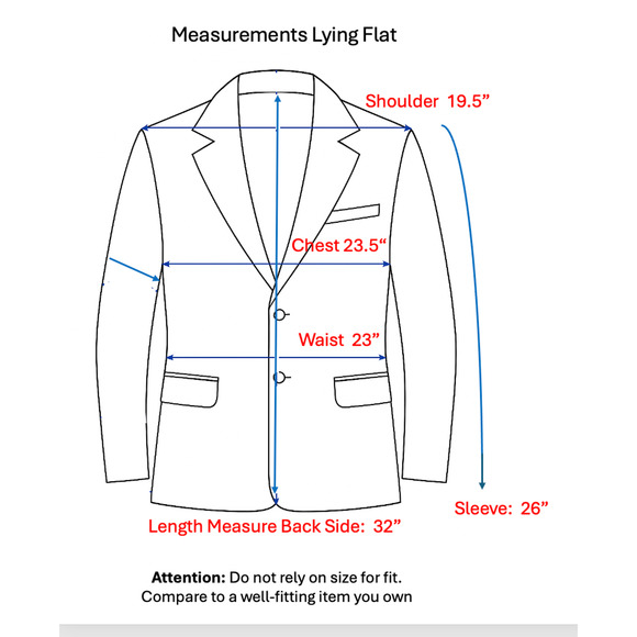 Vtg First Nighter Mens Tuxedo 44L 36x32 Black Tux Suit Adjustable Waist - Picture 9 of 16